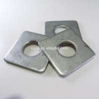 China Best Price Hot dip galvanized carbon steel Square Flat Washers