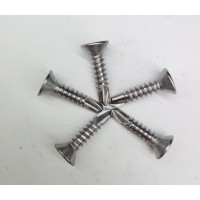 Metric stainless steel 304/316 flat head self drilling screw