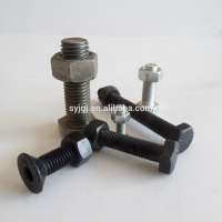 Carbon Steel Galvanized Plain Zinc Plated DIN933 Full Thread Hexagon Bolt with nut